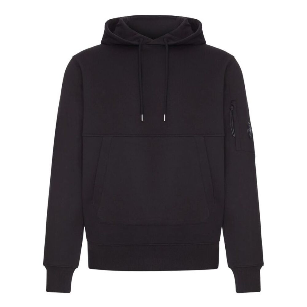 C.P. Company Men Diagonal Raised Fleece Hooded Lens Sweatshirt